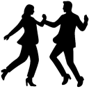 2 Dancers Silhouette x128